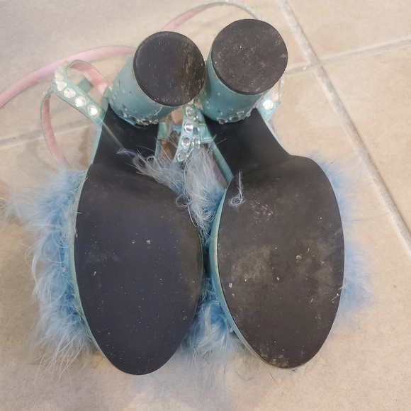 Boudior baby fluffy heels dollskill sugar thrillz blue - Picture 14 of 15